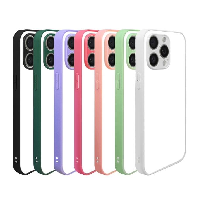 Fanshion Style Colored Sublimation Coating TPU Silicon Rubber Phone Cases For IPhone