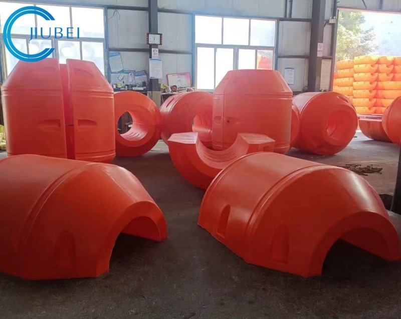 Orange Or Yellow HDPE Pipe Floater With Good Flexibility Aging Resistance >150N Buoyancy