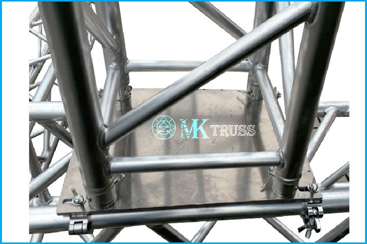 Aluminum Alloy Truss System Base Plate for Square Ground Support Structure Solution