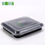 Disposable Plastic Takeaway Containers Customized With 4 Compartments