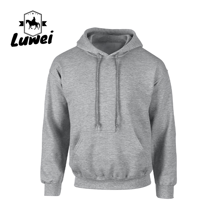 Warm Cotton Crew Neck 280g Custom 50% Cotton Drawstring Sweatshirt Men Felpa Bluza Plus Size Pullover Hoodies