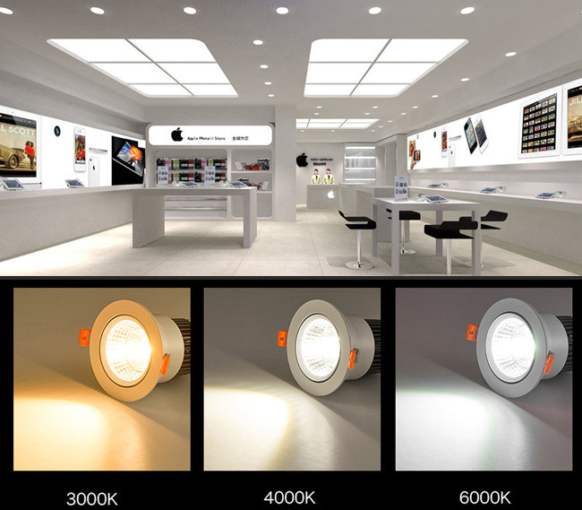 80Ra Commercial LED Down Light Non - Isolated Driver Available 85-264VAC