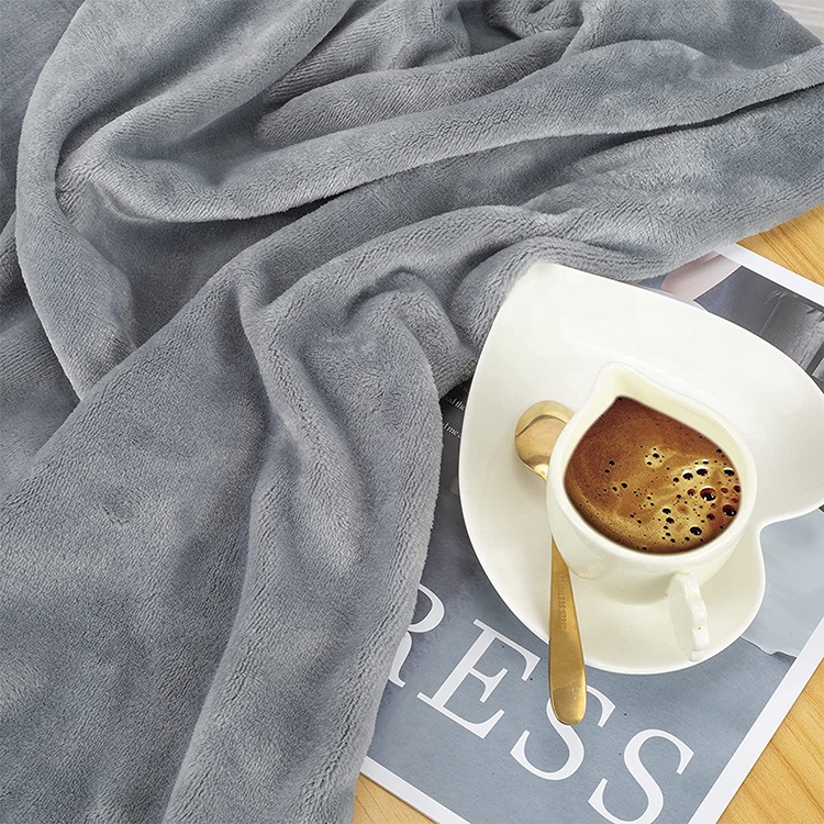 Custom Logo Embroidery Travel Blanket and Pillow Set for Comfortable Airplane Travel