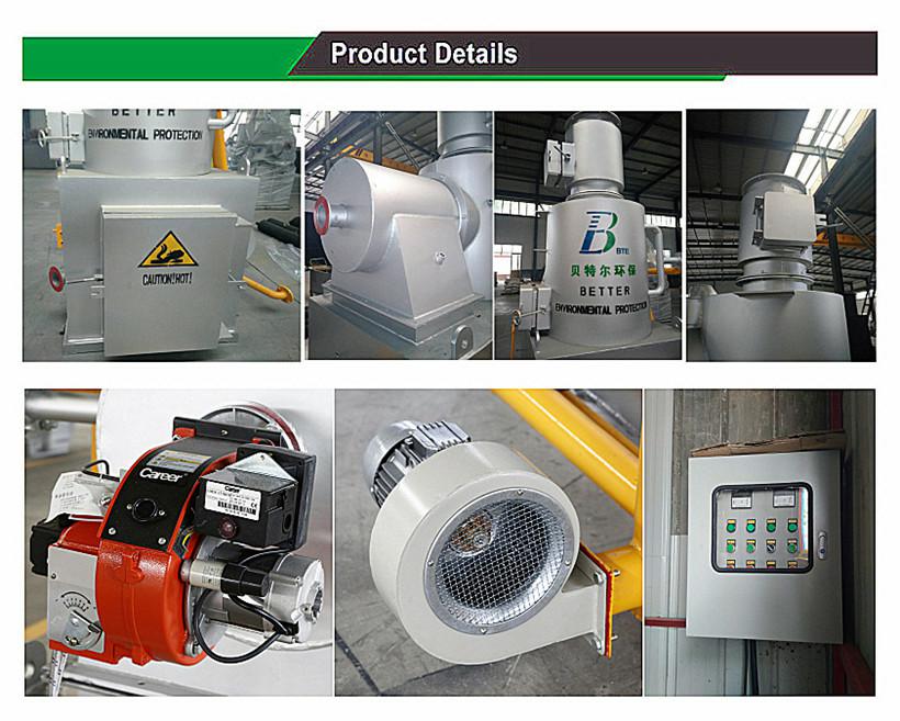 Animal Incineration in Industry Two Combustion Chambers for 750L/H Waste Treatment