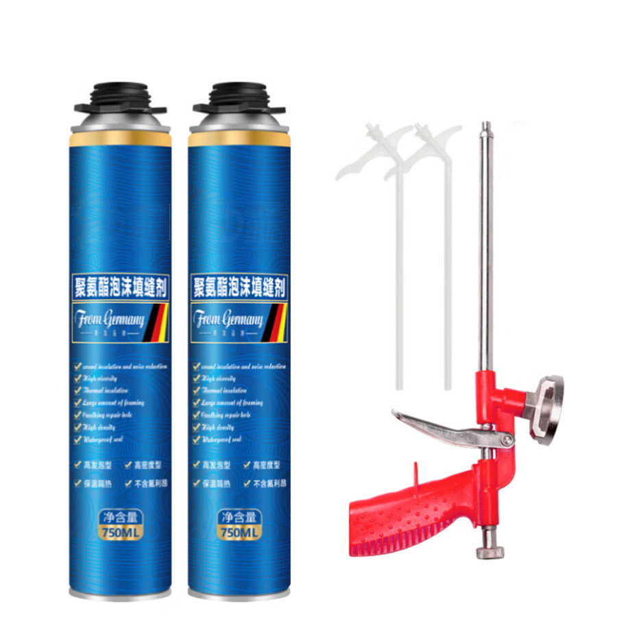 1Inch Gun Type Pu Foam Spray Can Valve With Tube And Cap For Construction Materials Cans