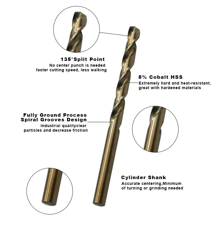 4mm High Speed Steel Drill 2 Flutes Nano Coated