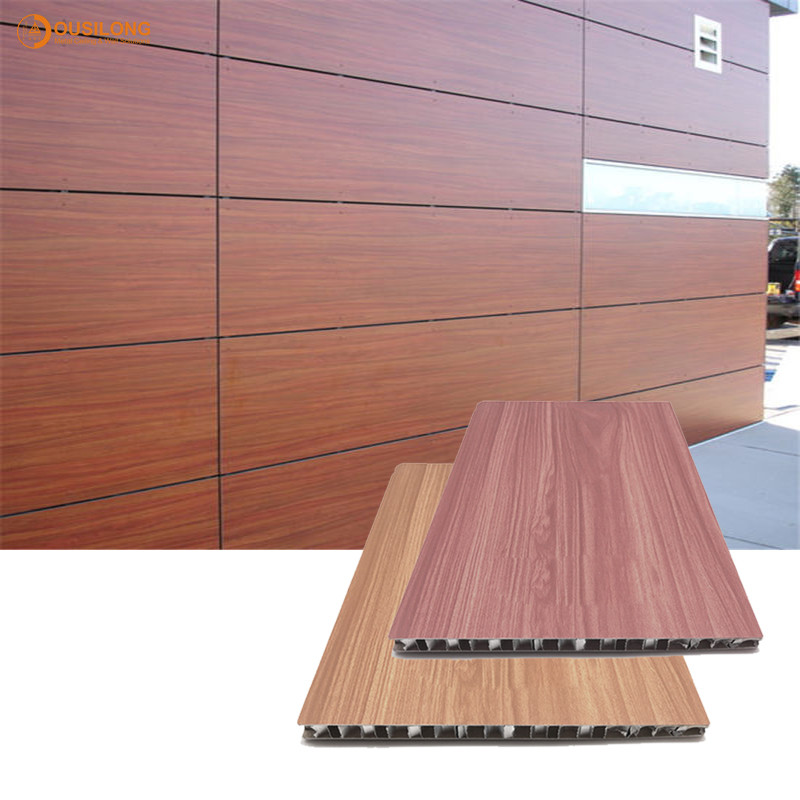10mm 15mm 20mm Fireproof Wood Grain Aluminum Honeycomb Core Sandwich Panels For Curtain Wall