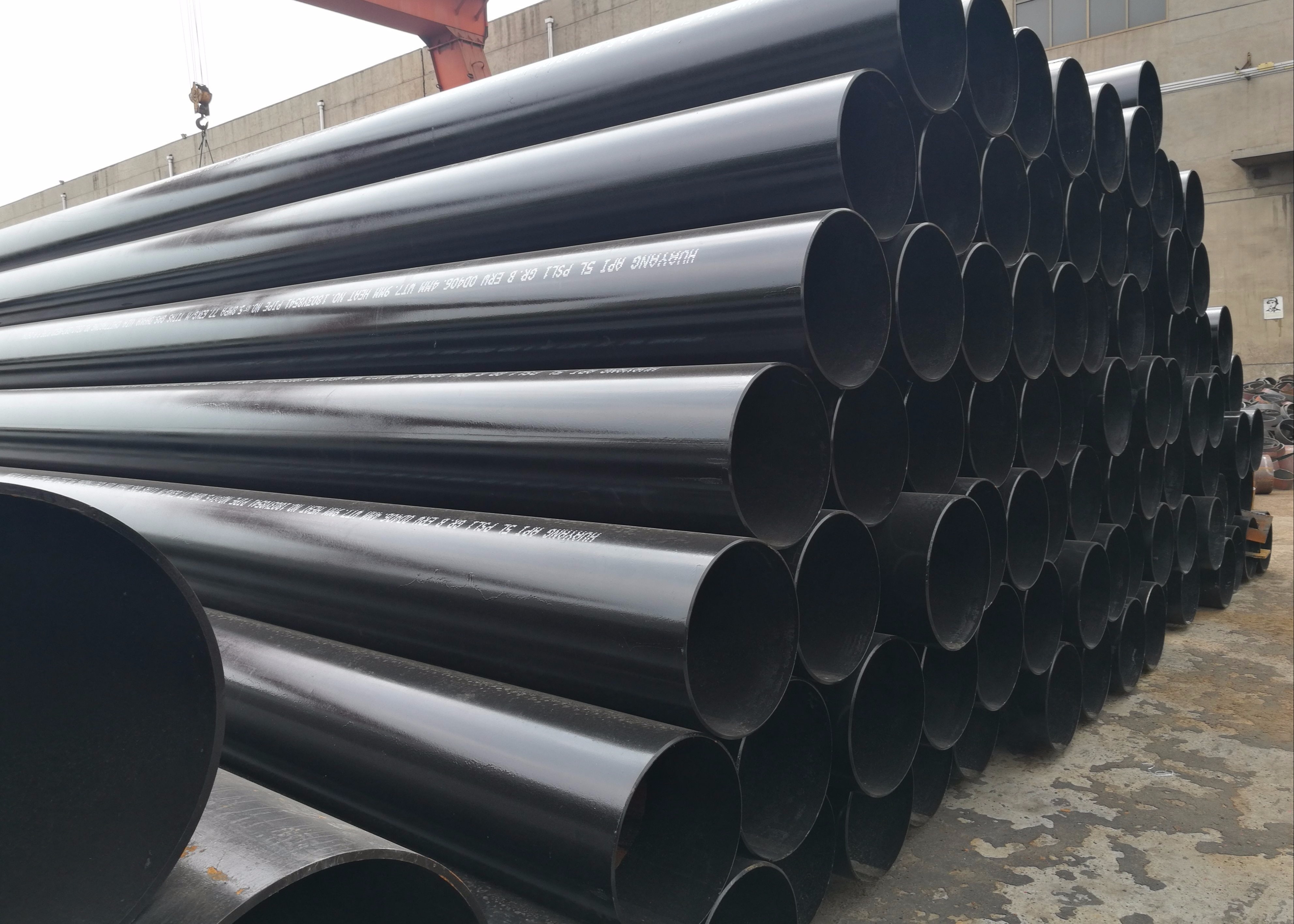 EN10210 S355J2H ERW Black Steel Pipe use for contruction