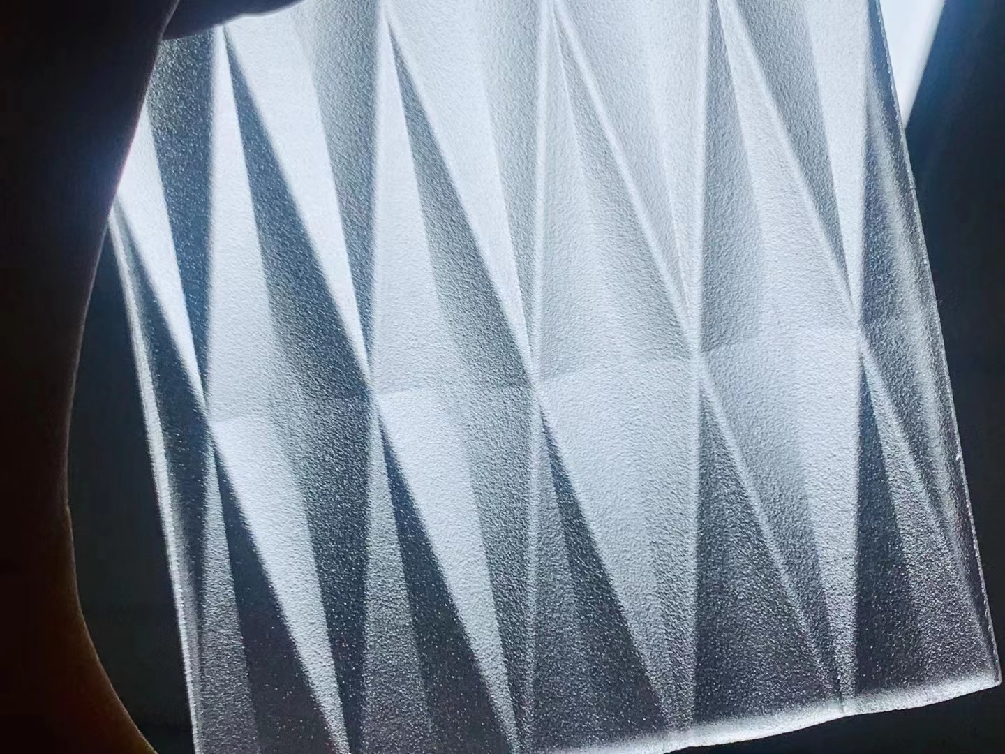 Ice Frost Acid Etched Tempered Glass Non Fingerprint Glass For Office Enclosures