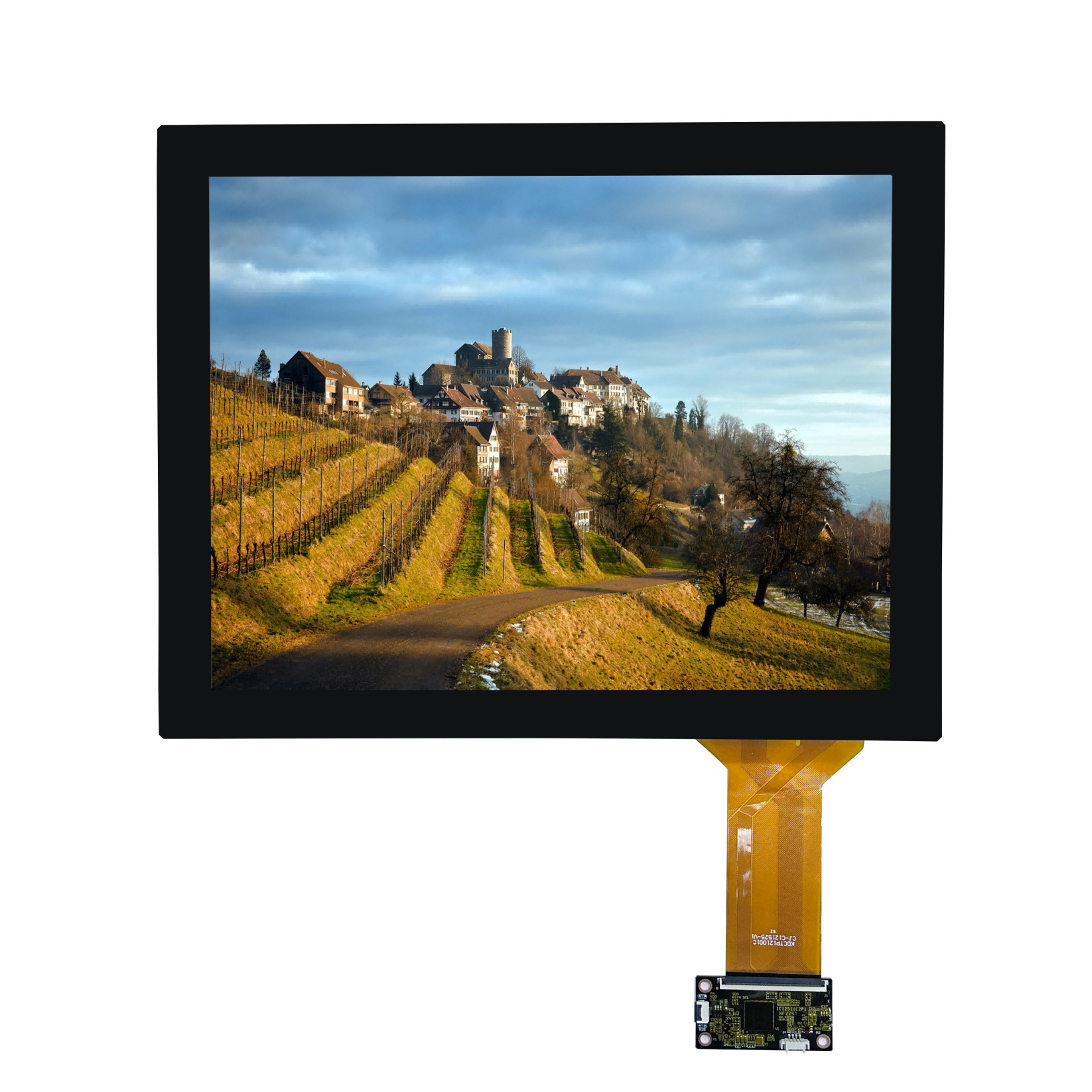 12.1'' Industrial TFT Displays IPS LCD Capacitive Touchscreen 1024X768 Pixels