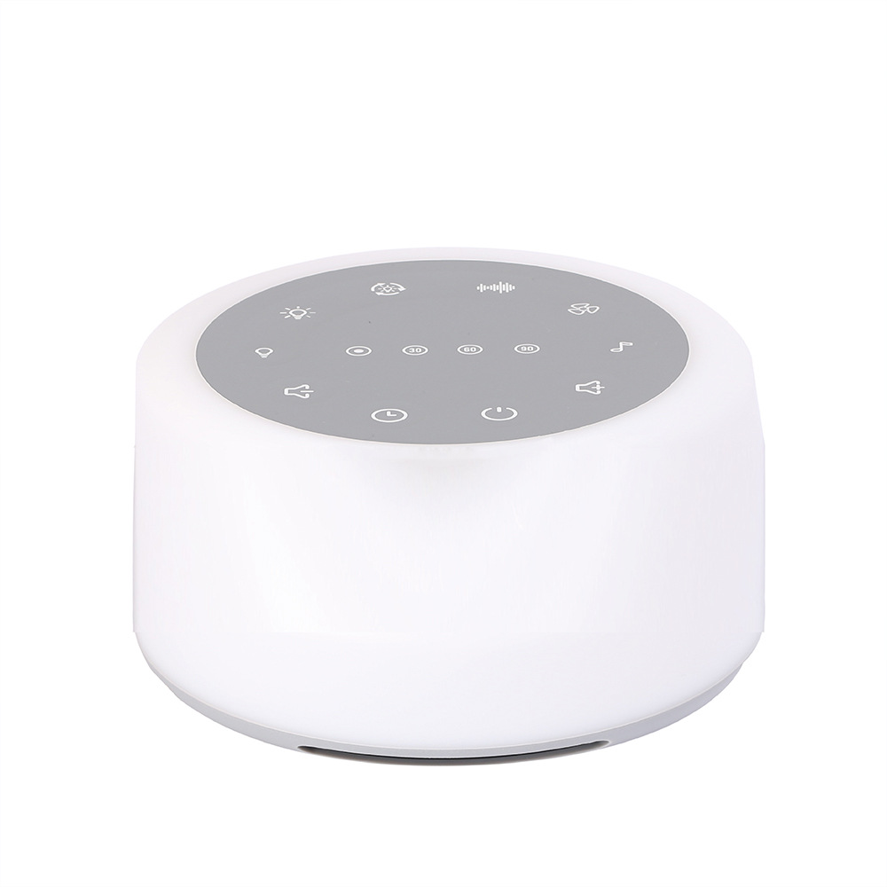 White Noise Nature Sound Sleeping Machine USB Rechargeable Sound Machine Color Night Light For Sleeping and Relaxing
