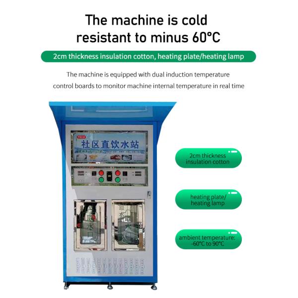 Coin Operated Wall Mount Machine Water Vending Window