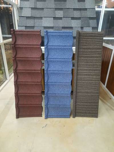 1340*420 AZ120 Galvalume Modern Classic Roof Weather Resistant Roofing Material Bevel Edge Tile Stone Coated Metal Tiles