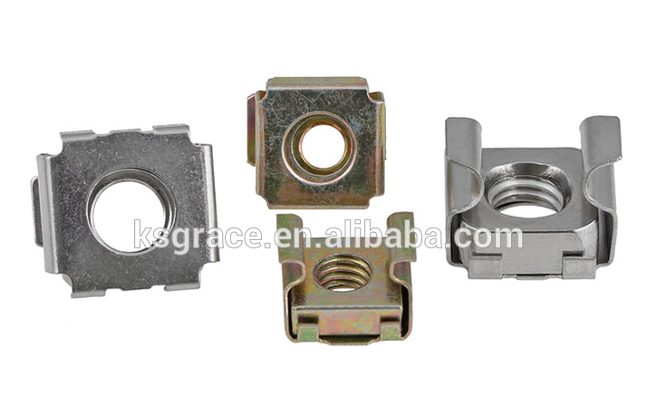 4.8 A2-70 A4-80 Rack Mount Cage Nuts Square Lock Castle Nuts Weld Nut For Furniture