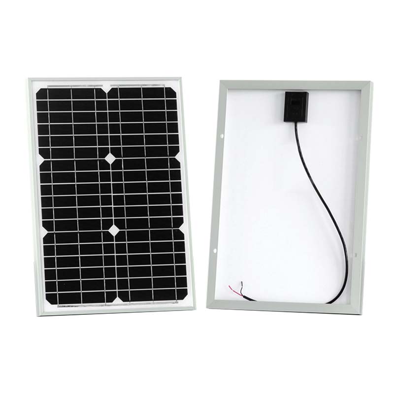 OEM 20 Watt Monocrystalline Solar Panel energie solaire photovoltaique cell panel solar mono For Boat ATV Marine RV Trailer Snowmobile