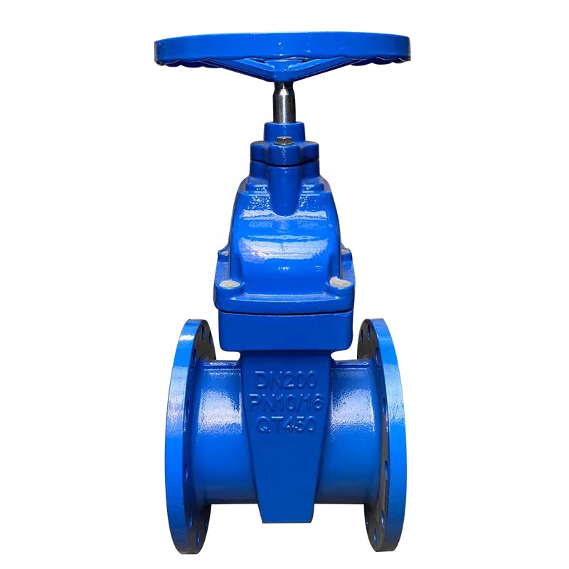 General Manual Gate Valve with Ductile Cast Iron GGG50 Hand Wheel Resilient Seated Water Seal DIN Pn10 Pn16 OEM Supported