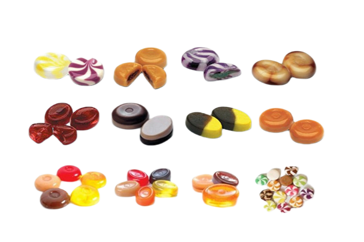Professional Hard Candy Lollipop Production Line 150KG/300KG Per Hour Automatic 15-50KW 10