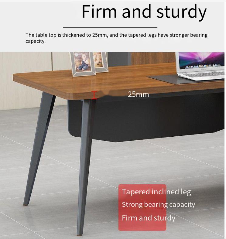 Wooden Computer Office Desk L1600/1800*D1600*H750mm Must-Have for Home Workstation