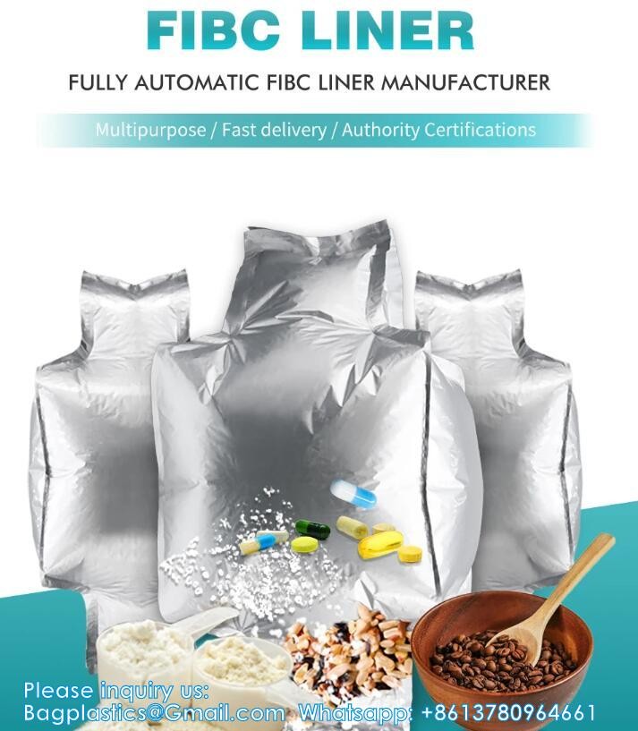 Aluminum Foil Moisture Proof Plastic Jumbo Packaging For 1 1.5 2 Ton 1000Kg 1500Kg Seed Bulk Fibc Bag