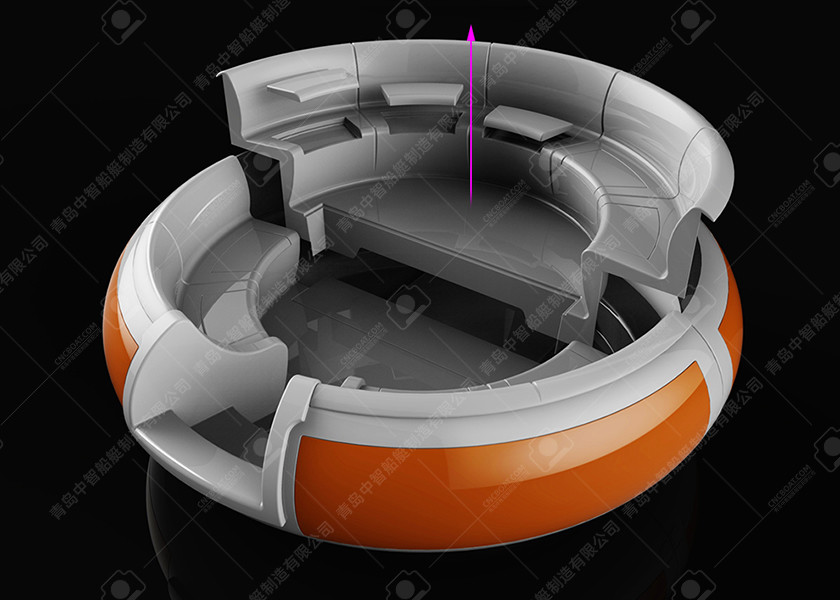 Leisure BBQ Boat For Rental 9 Seats Bbq Table Water Play Equipment