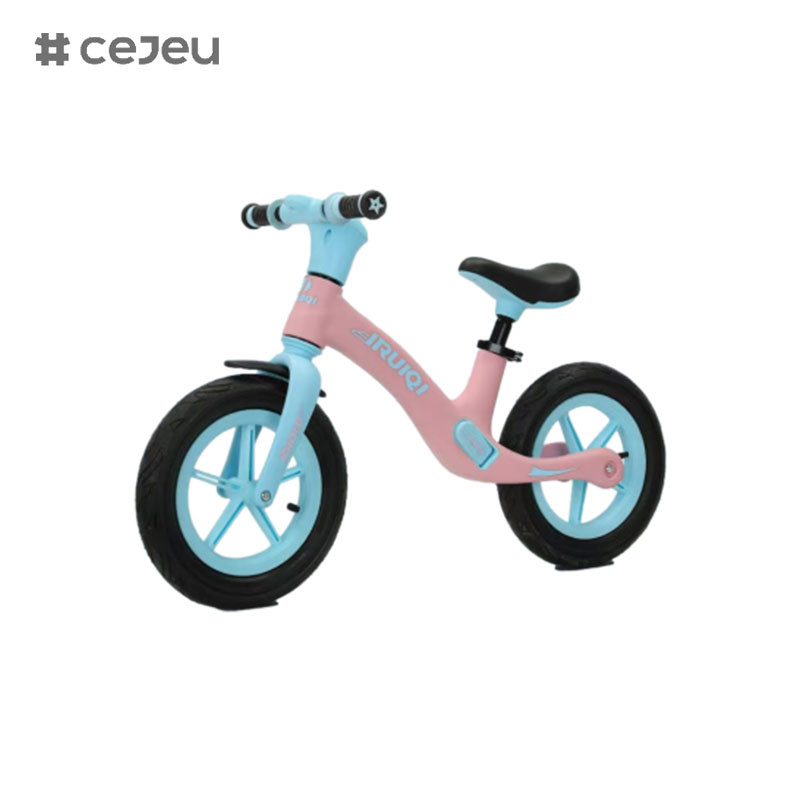 CJ-TXY-201,Early Learning Interactive Push Bicycle with Steady Balancing and Footrest,Pink Black Red Green,Four of color