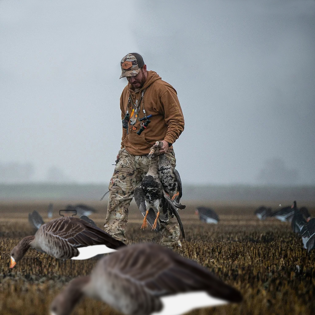 Silhouette Specklebelly Goose Hunting Decoy Custom Plastic Anti Reflective PP Goose Decoy