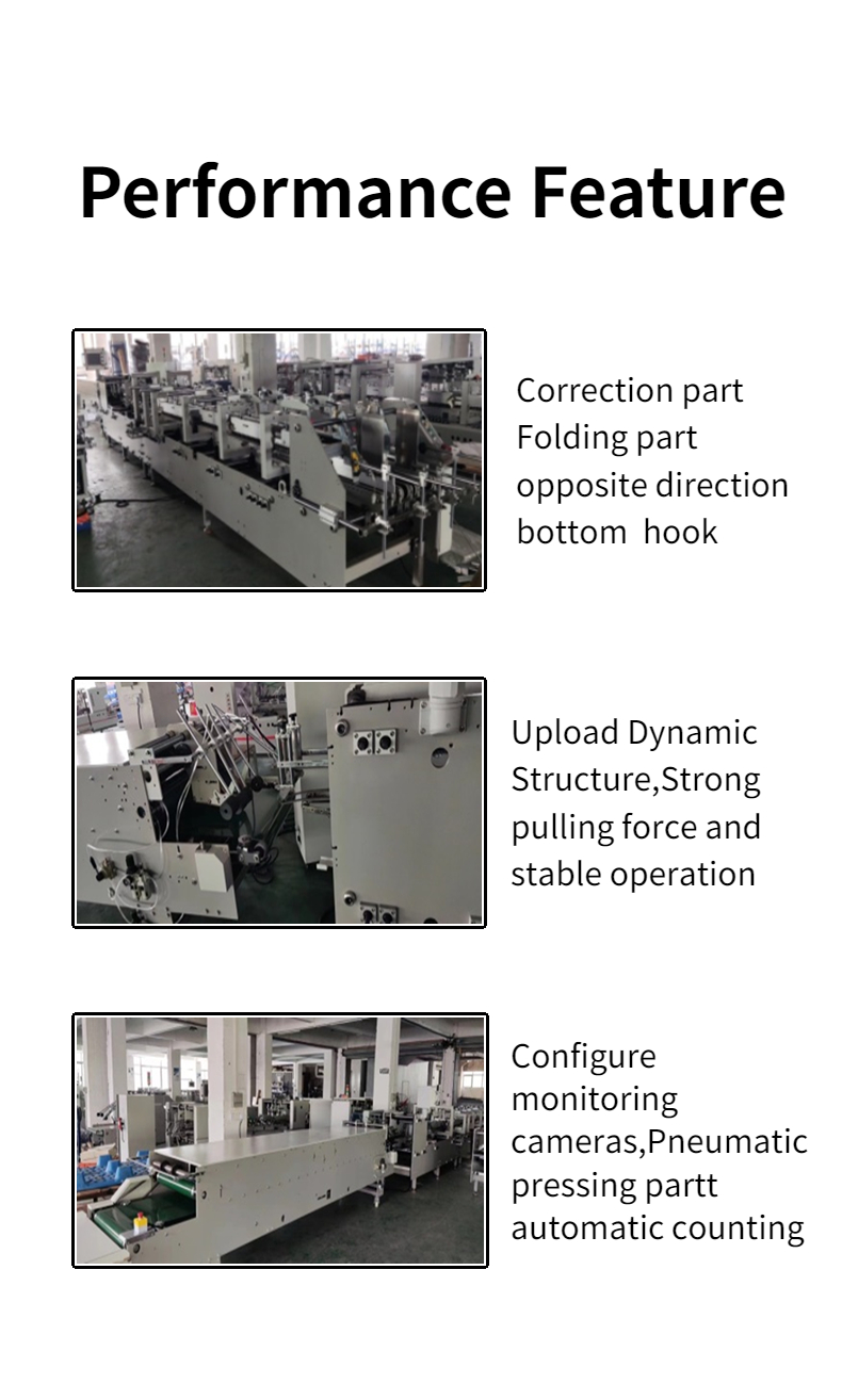 Water Soluble Cold Glue Used CQT-1300 Folder Gluing Machine for Cardboard Box Making