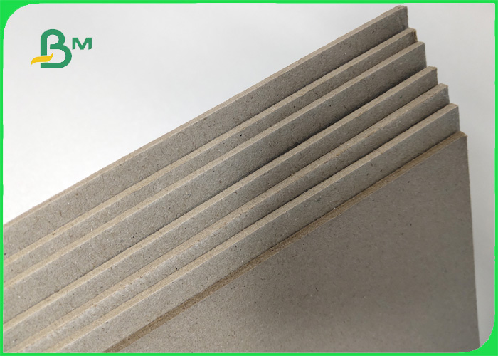 1500GSM Grey Board Made Of Recycled / Waste Paper Unpliant No Harm 2.4MM