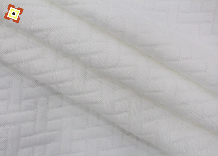 Knitted Jacquard Pillow Mattress Quilting Fabric 500gsm For Home Textile Hotel