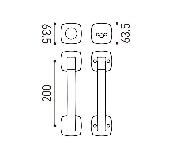 Modern American Door Handles Bedroom Entrance Furniture hardware