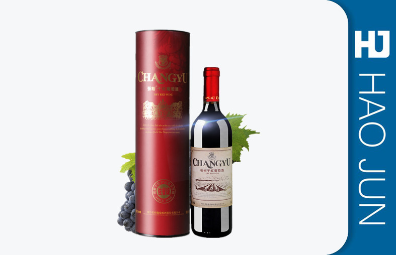 Cardboard Wine Tubes Packaging Gift Box , Wine Glass Packaging Boxes Free Sample
