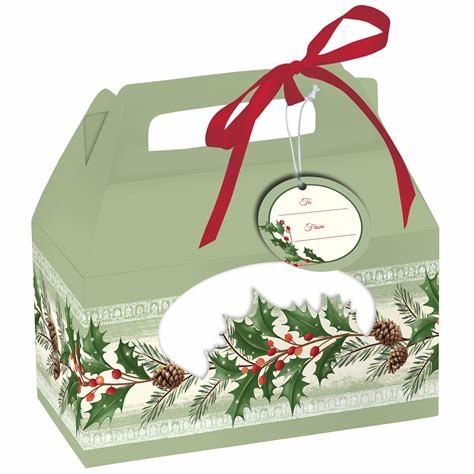 Red Cake Take Away Paper Packaging Box Customized Design Logo Printing