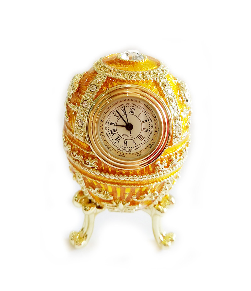 Easter blue Russian faberge egg jewelry trinket ring box Vintage decor metal crafts birthday Gift for Christmas gifts