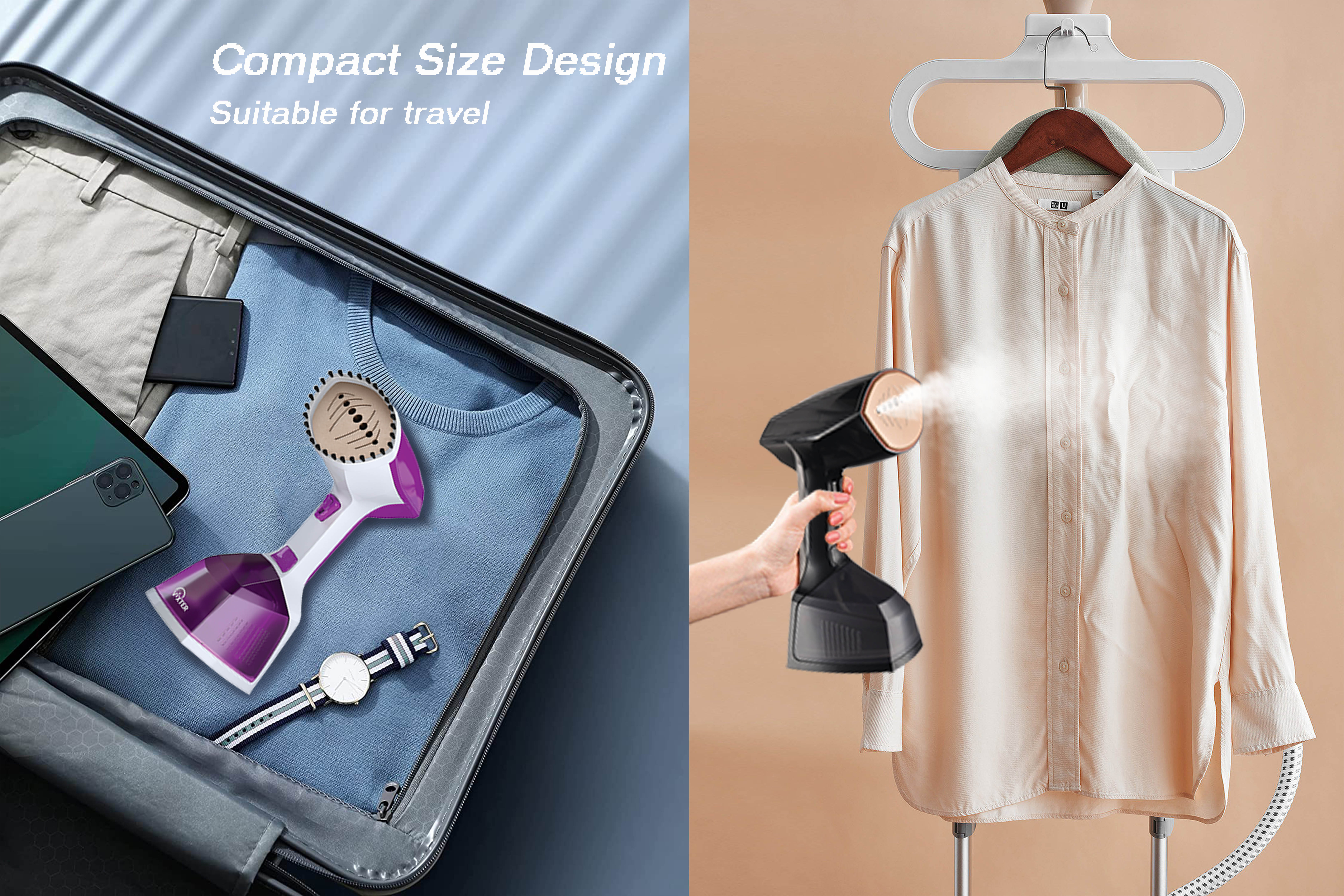 2000W Handy Garment Steamer for Frequency 50/60 Hz Style Portable Clothes Steamer