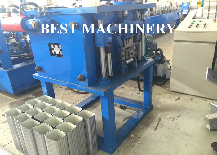 PLC Control Cold Roll Forming Machine For Square & Round Downspout Drain Pipe