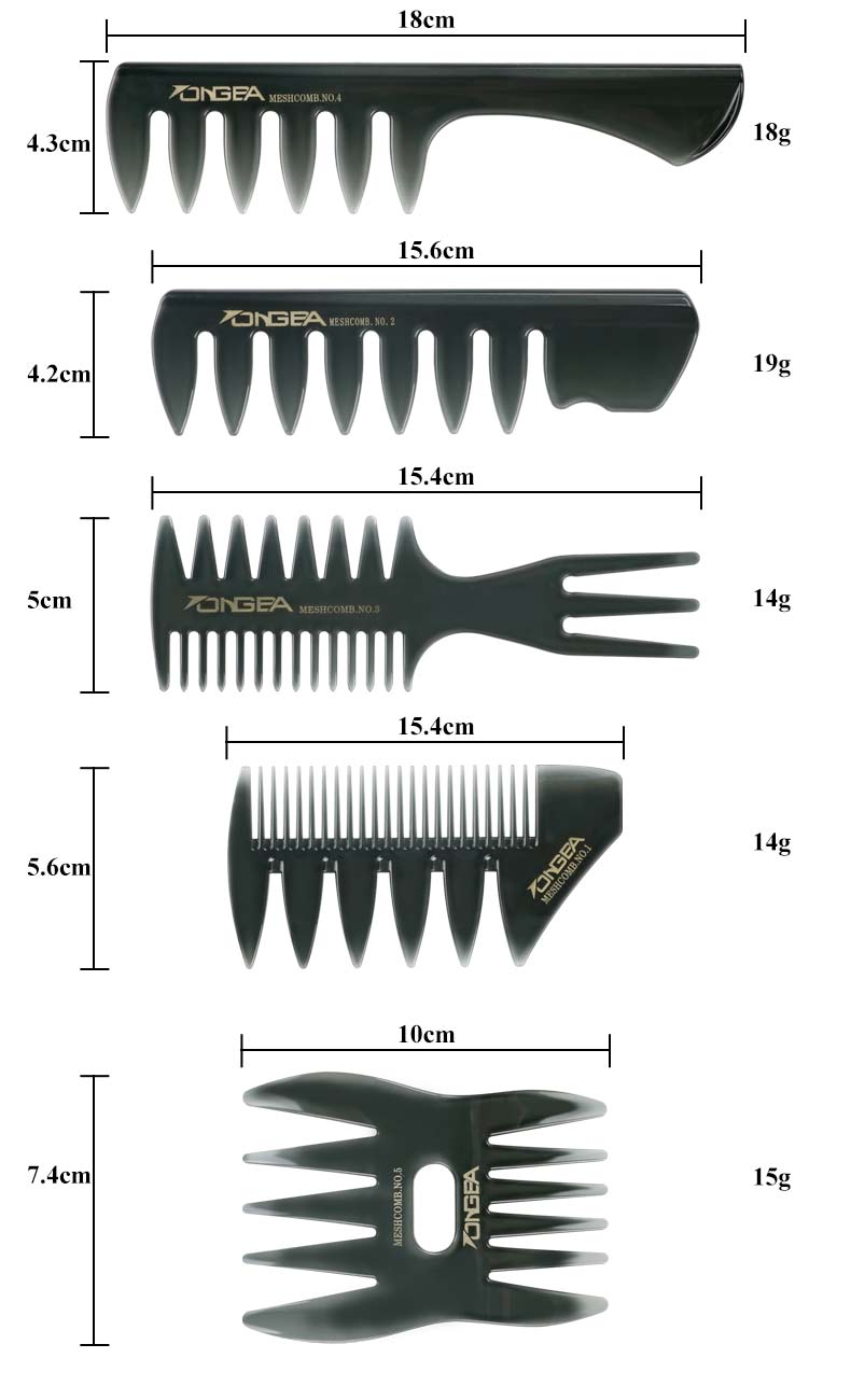 Professional Barber Combs Multi Shape Oil Hair Comb Salon Styling Tools