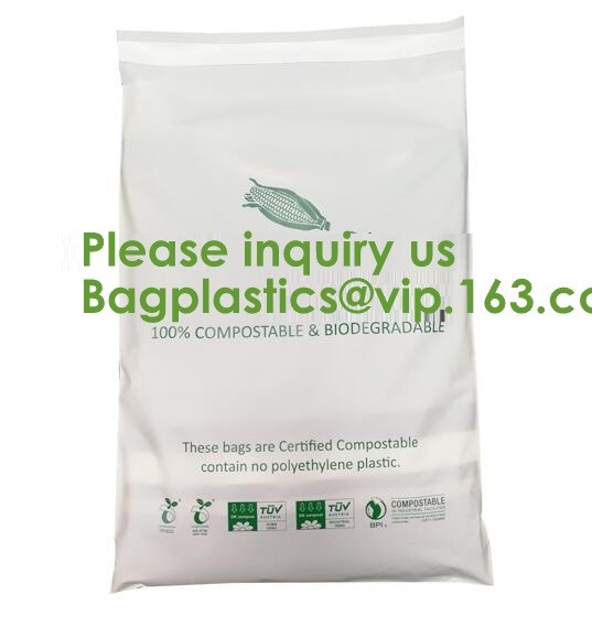 EN13432 100% Bio Degradable Mailing Bags Custom PLA PBAT Compostable Courier Bags,Eco Reusable Recycle Compostable Mail