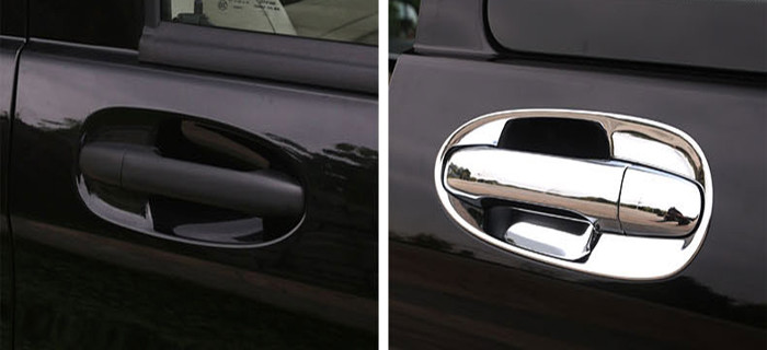 Benz Vito 2016 2017 Auto Body Trim Parts Door Handle Covers and Inserts Chrome