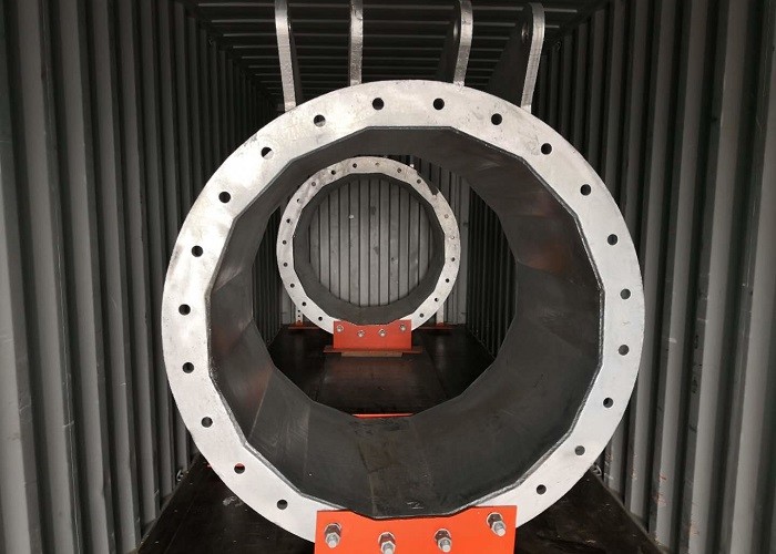 Heavy Duty Wind Energy Tower , Q420B Silver Wind Turbine Hydraulic Tower