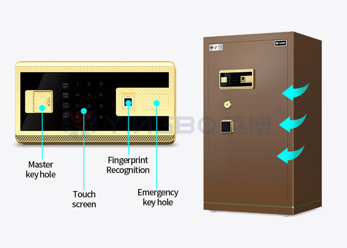 H1000mm Solid Steel Luxury Office Fingerprint Lock Safe Box For Security YB/N7-100