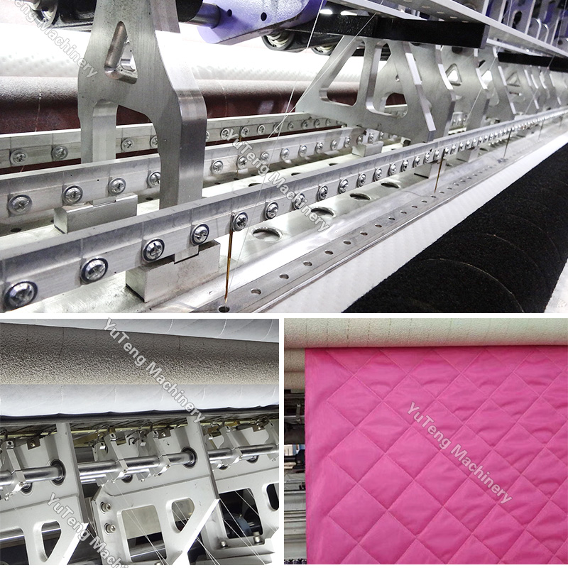 computerized Mattress Quilting Machinery Double Chain Stitch Multi Needle