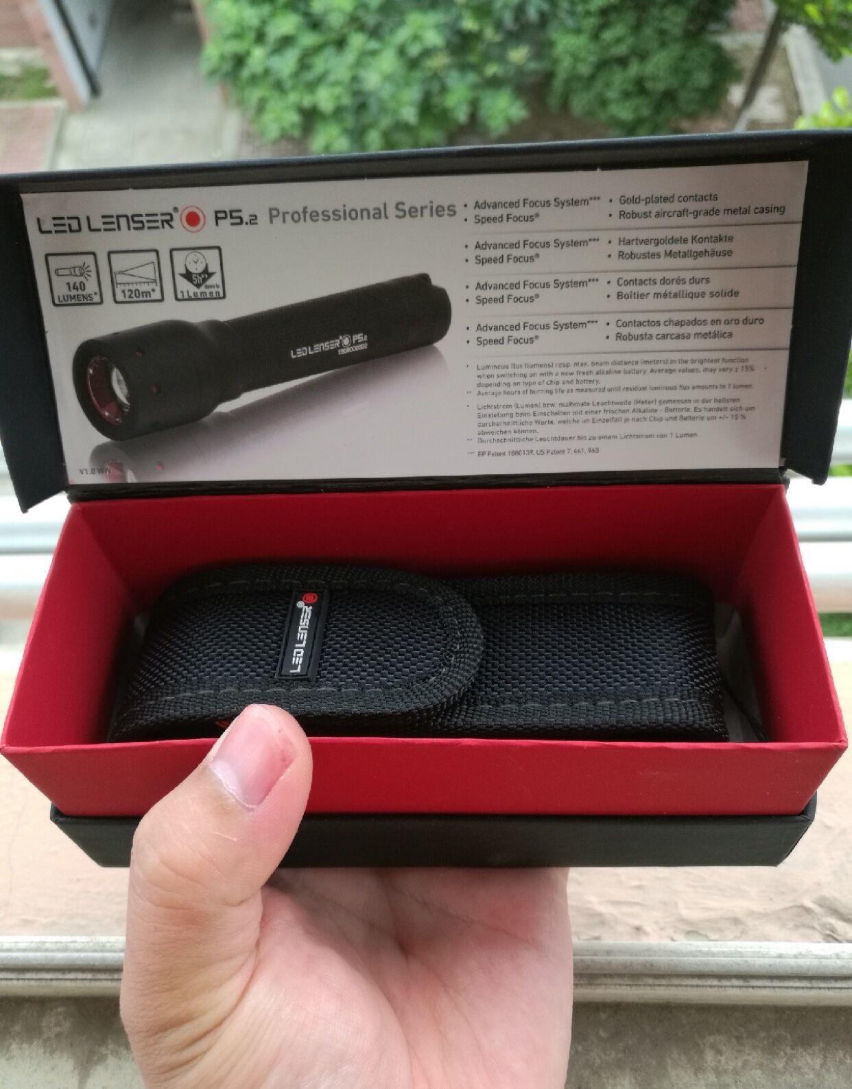 Led Lenser P5.2 everyday lightweight powerfull torch flashlight