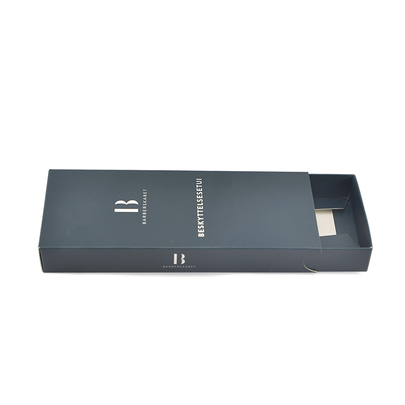 Offset Printing Cosmetic Packaging Paper Box With Customized Logo | Costom Black Slidding Box