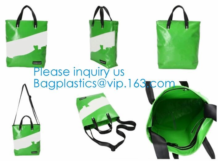 1000D Waterproof PVC Tarpaulin Customized Shopping Bag, Daily Women Shoulder Tote Bags Wholesale Price