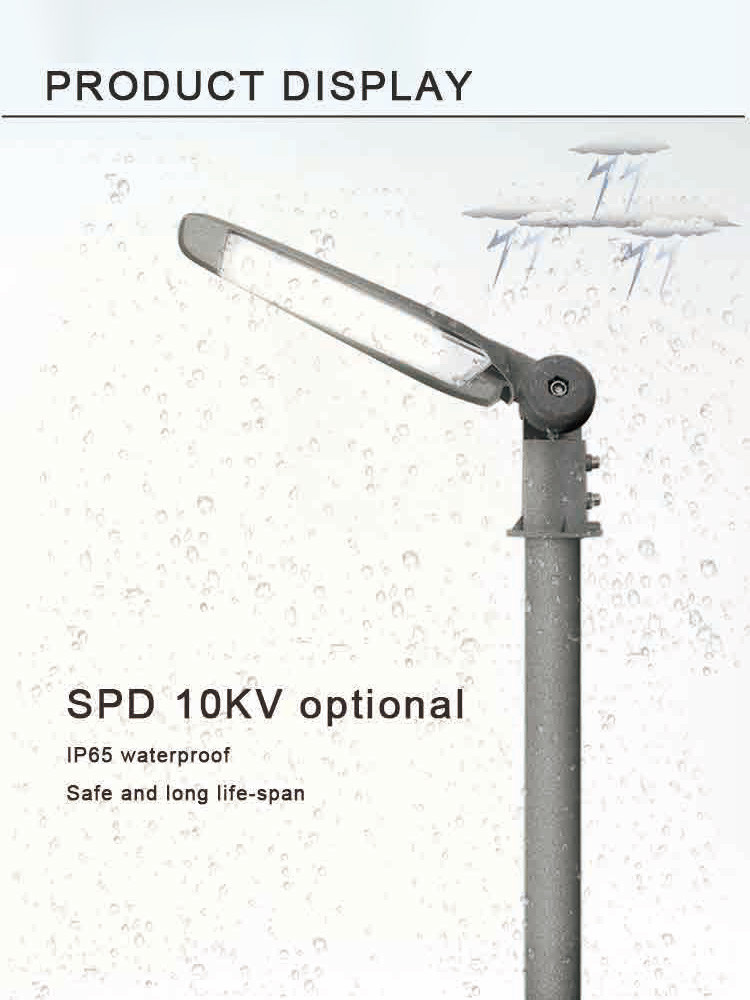 KCD Waterproof High Brightness Lamp Outdoor 100 Watt Long-Distance LED Street Light With Auto Dimming Control