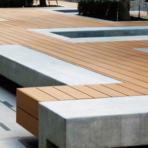 China Wood Plastic WPC Floor Decking Outdoor Engineered Flooring Type on sale