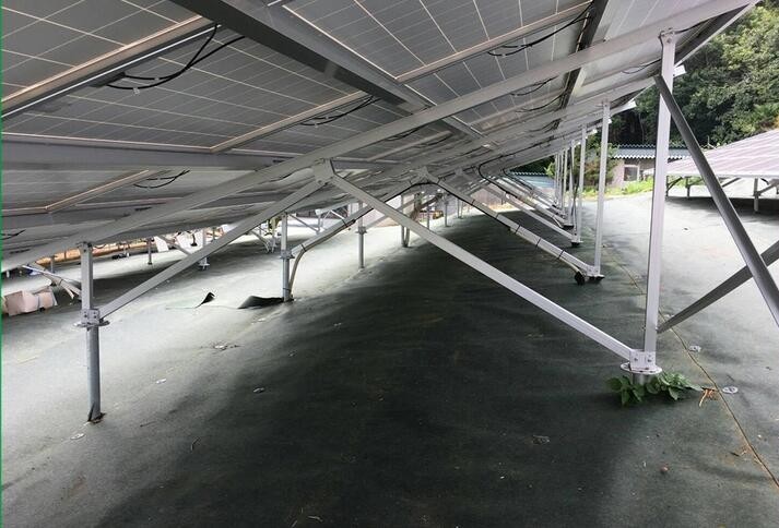 ISO Lightweight Galvanized Steel Ground mounted PV Systems solar bracket solar structure