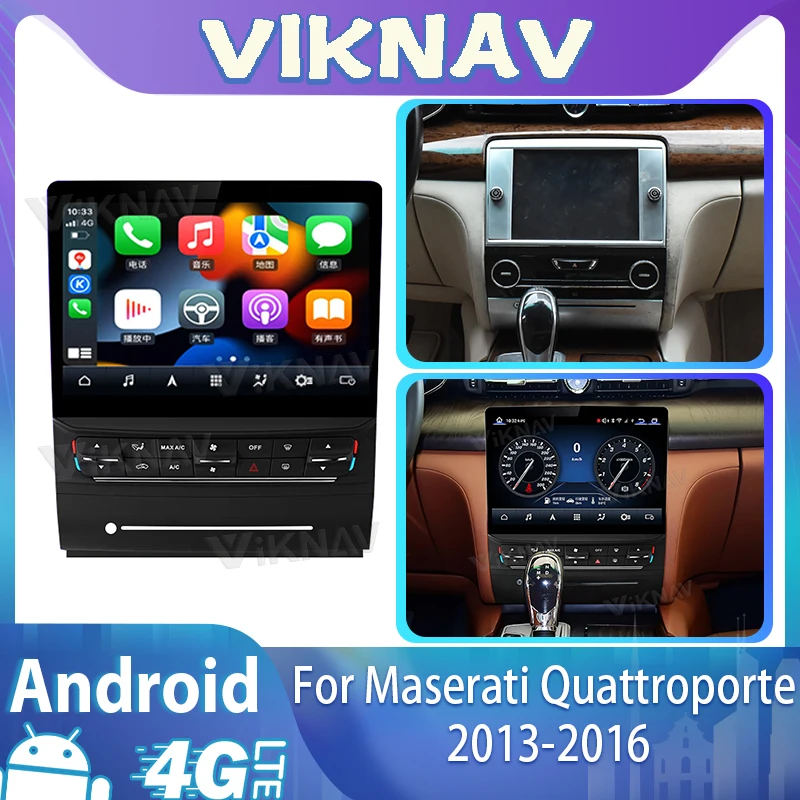 Viknav Car Radio For Maserati Quattroporte (2013-2016) 10.26inch Android13 Head Unit Touch Screen GPS Navigation Carplay