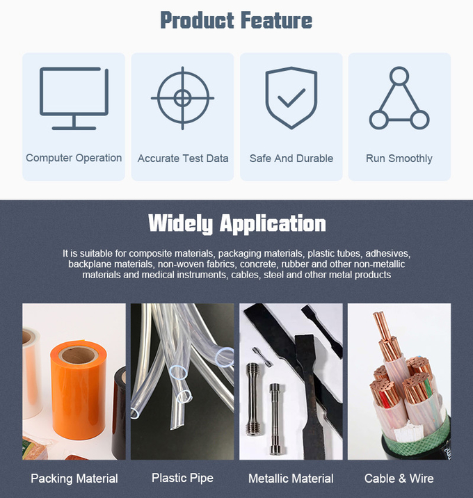 Multifunction Servo Rubber Tensile Strength Tester With Computer Control