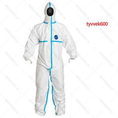 Quality Disposable Coverall with Hood Protective Suit Factory Hospital Safety Clothing (White, 175/XL) for sale